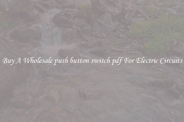 Buy A Wholesale push button switch pdf For Electric Circuits