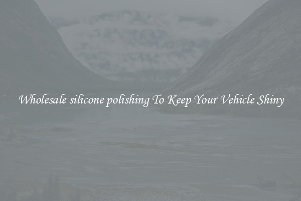 Wholesale silicone polishing To Keep Your Vehicle Shiny