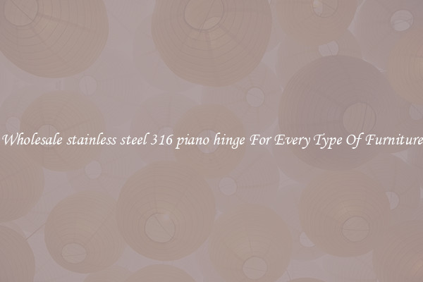Wholesale stainless steel 316 piano hinge For Every Type Of Furniture