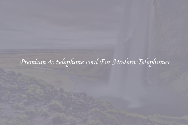 Premium 4c telephone cord For Modern Telephones