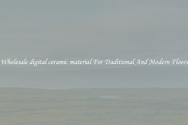 Wholesale digital ceramic material For Traditional And Modern Floors