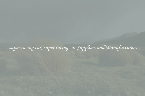 super racing car, super racing car Suppliers and Manufacturers