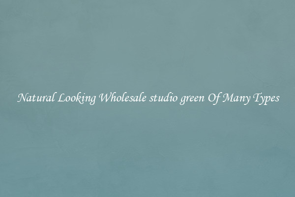 Natural Looking Wholesale studio green Of Many Types