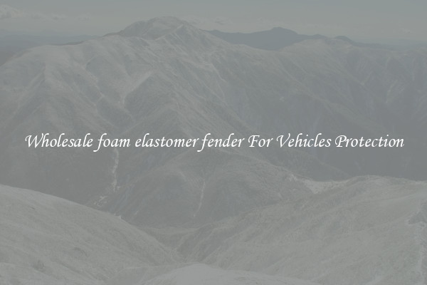 Wholesale foam elastomer fender For Vehicles Protection