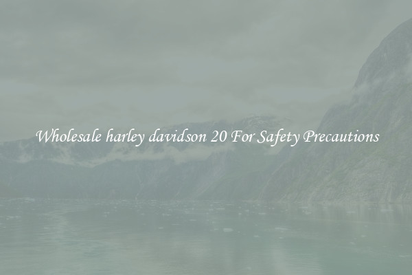 Wholesale harley davidson 20 For Safety Precautions