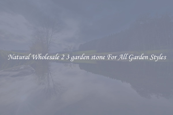 Natural Wholesale 2 3 garden stone For All Garden Styles