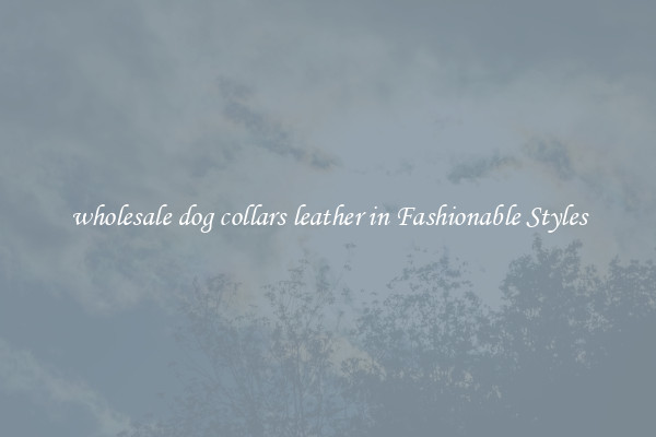 wholesale dog collars leather in Fashionable Styles