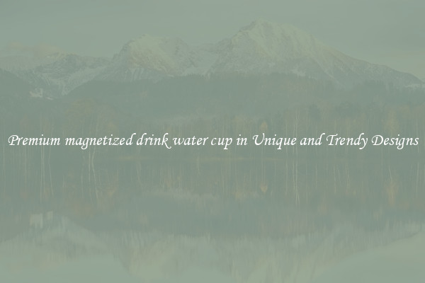 Premium magnetized drink water cup in Unique and Trendy Designs