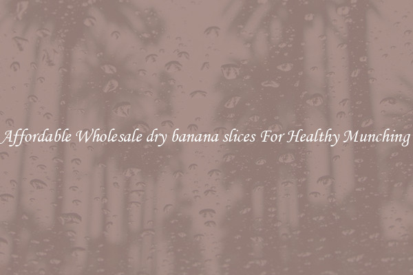 Affordable Wholesale dry banana slices For Healthy Munching 