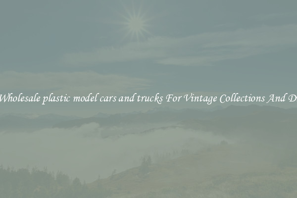 Buy Wholesale plastic model cars and trucks For Vintage Collections And Display