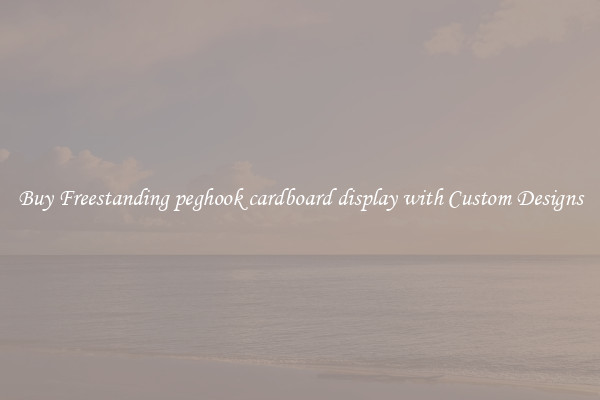 Buy Freestanding peghook cardboard display with Custom Designs