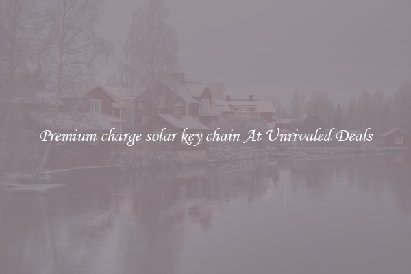 Premium charge solar key chain At Unrivaled Deals